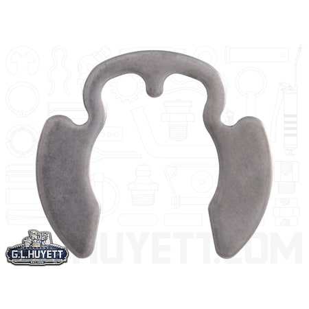 Rotor Clip External Retaining Ring, Stainless Steel Plain Finish, 3/4 in Shaft Dia PO-075-SS
